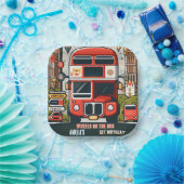 New Boy Niedlich Girl Tour City Party Bus 1. Gebur Pappteller (Party)