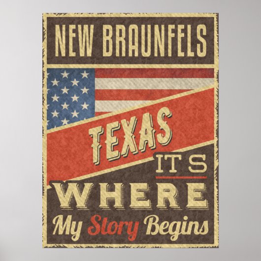 New Braunfels Texas Poster (Vorne)