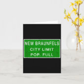 New Braunfels Texas Pulation Full Fastest Growing Karte (Gelbe Blume)