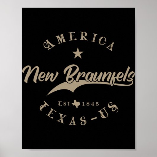 New Braunfels Tx Texas Poster (Vorne)