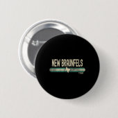 New Braunfels Tx Texas Travel &amp; 80s Style  Button (Vorne & Hinten)