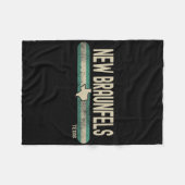 New Braunfels Tx Texas Travel & 80s Style Fleecedecke (Vorderseite (Horizontal))