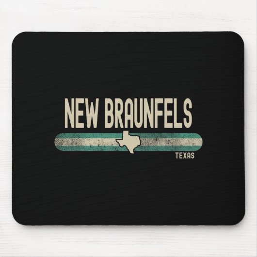 New Braunfels Tx Texas Travel & 80s Style Mousepad (Vorne)