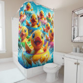 "New Braunfels Tx: Tubing Duckies on Comal" Duschvorhang (Beispiel)