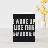 New Bride New Husband Wife - I Woke Up Like This M Karte (Gelbe Blume)