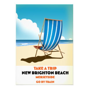 New Brighton Beach Merseyside Fotodruck