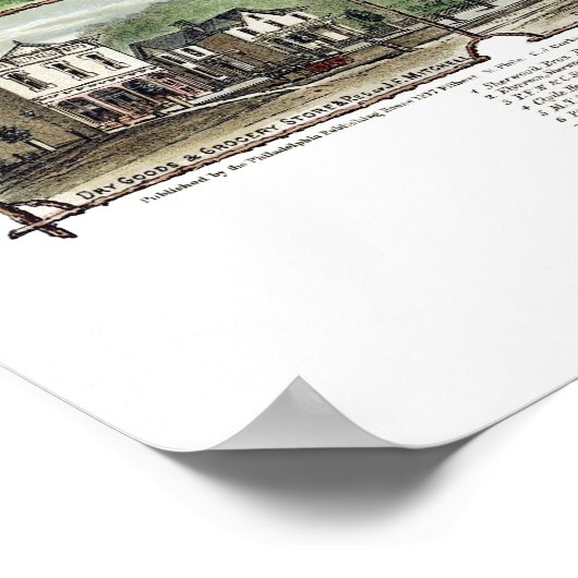 New Brighton, PA Panoramic Map - 1883 Poster (Ecke)