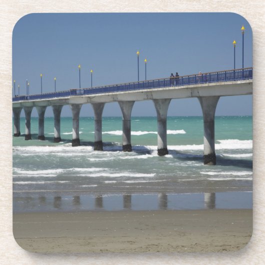 New Brighton Pier, Christchurch Untersetzer (Vorderseite)