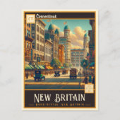 New Britain, Connecticut | Vintage Postkarte (Vorderseite)