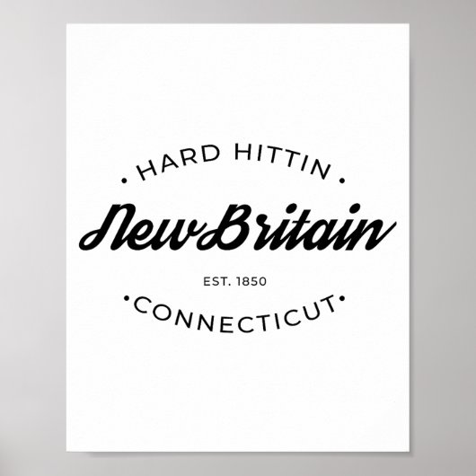 New Britain Ct Hard Hittin  Poster (Vorne)