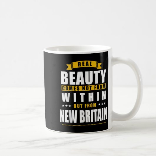 New Britain - Funny D City Gift Kaffeetasse (Rechts)