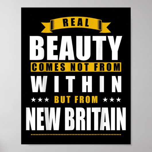 New Britain - Funny D City Gift  Poster (Vorne)