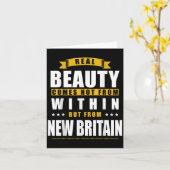 New Britain - Lustiges D Stadt Geschenk Karte (Gelbe Blume)