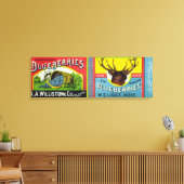 New Brunswick Blueberries Label Leinwanddruck (Insitu (Wohnzimmer))