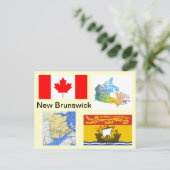 New Brunswick Canada Postkarte (Stehend Vorderseite)