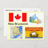 New Brunswick Canada Postkarte (Vorne/Hinten)