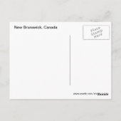 New Brunswick Canada Postkarte (Rückseite)