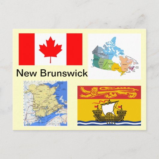 New Brunswick Canada Postkarte (Vorderseite)