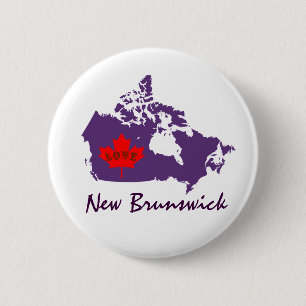 New-Brunswick fertigen Kanada-Buttonknopf Button