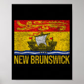 New Brunswick Flag Canada Poster (Vorne)