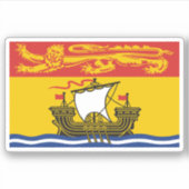 New Brunswick Flag Graphic Aufkleber (Vorderseite)