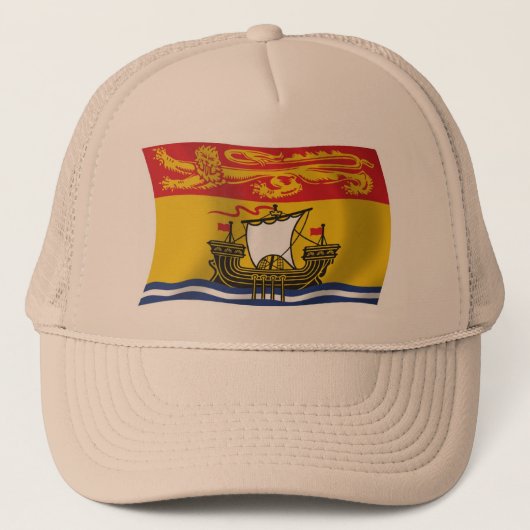 New Brunswick Flag Hat Truckerkappe (Vorderseite)