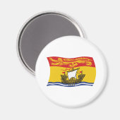 New Brunswick Flag Magnet (Vorderseite/Rückseite)