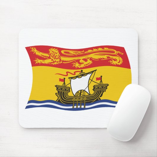 New Brunswick Flag Mousepad (Mit Mouse)