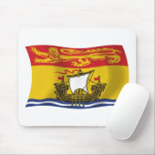 New Brunswick Flag Mousepad (Mit Mouse)
