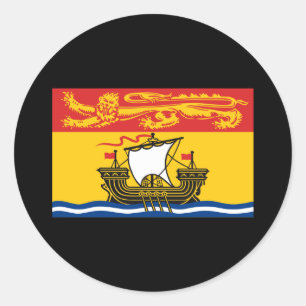 NEW BRUNSWICK FLAG RUNDER AUFKLEBER