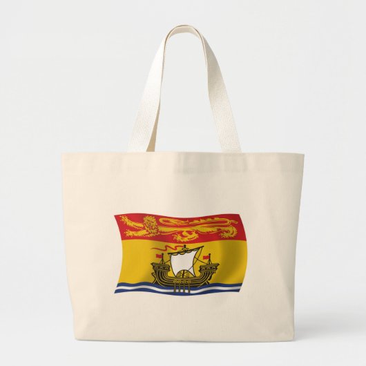 New Brunswick Flag Tote Bag Jumbo Stoffbeutel (Vorne)