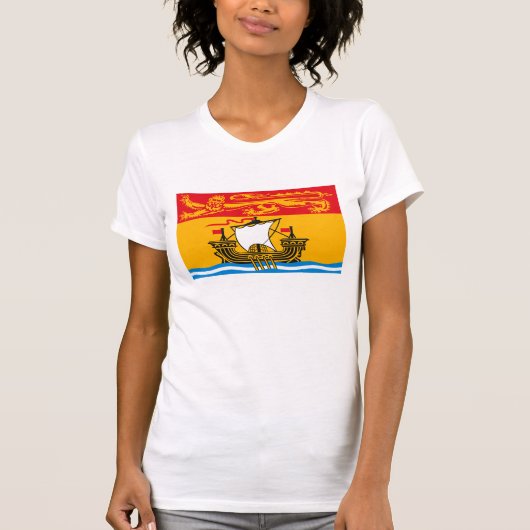 New-Brunswick Flaggen-T - Shirt (Vorderseite)
