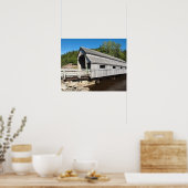 New Brunswick, Kanada. Gedeckter irischer Fluss Poster (Küche)