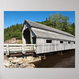 New Brunswick, Kanada. Irischer Fluss bedeckt Poster