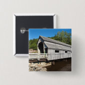 New Brunswick, Kanada. Irischer Fluss Button (Vorne & Hinten)