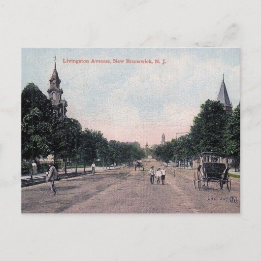New Brunswick, New Jersey, Vintag Postkarte (Vorderseite)