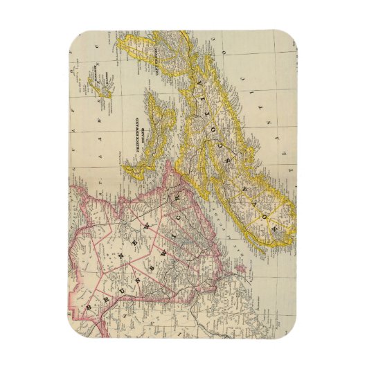 New Brunswick, Nova Scotia Magnet (Vertikal)