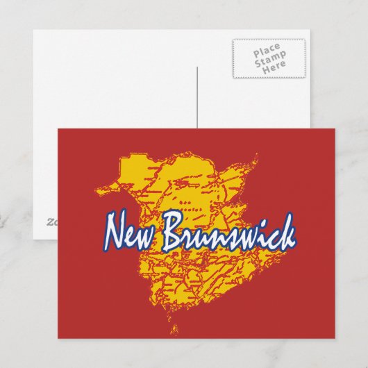 New Brunswick Postkarte (Vorne/Hinten)