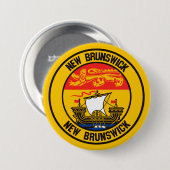 New Brunswick Round Emblem Button (Vorne & Hinten)