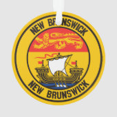 New Brunswick Round Emblem Ornament (Rückseite)