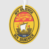 New Brunswick Round Emblem Ornament (Vorderseite)