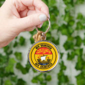 New Brunswick Round Emblem Schlüsselanhänger (Hand)