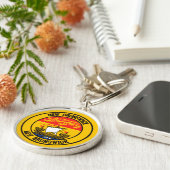 New Brunswick Round Emblem Schlüsselanhänger (Seite)