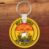 New Brunswick Round Emblem Schlüsselanhänger (Vorderseite)