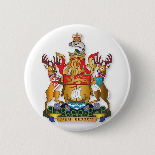 New Brunswick Wappen Button (Vorderseite)