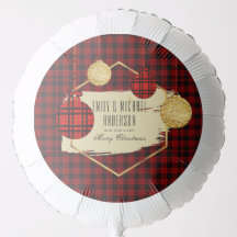 NEW Bufallo Kariert Gold Personalisiert BALLOON Xm