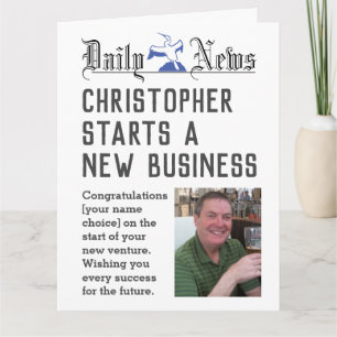 New Business - Starting New Business Card Karte