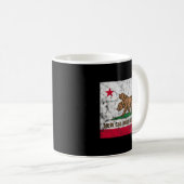 New California Republic Ncr State Distressed Flag Kaffeetasse (VorderseiteRechts)
