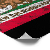 New California Republic Ncr State Distressed Flag Poster (Ecke)