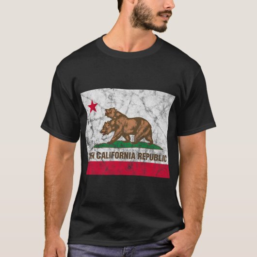 New California Republic Ncr State Distressed Flag  T-Shirt (Vorderseite)